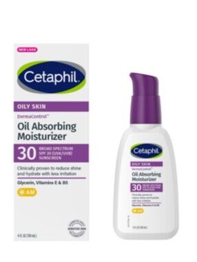 Cetaphil DermaControl Oily Skin Oil Absorbing AM Moisturizer SPF 30 – 4 Fl oz